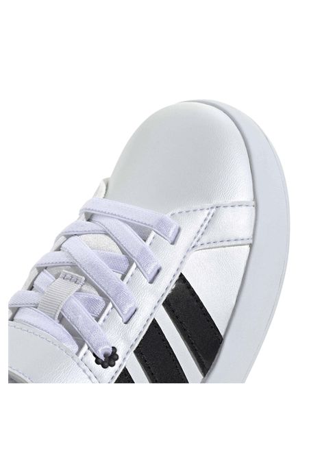 Adidas Grand Court 3.0 Shoes White Black Girls Kids ADIDAS CORE | Sneakers | KH8835-